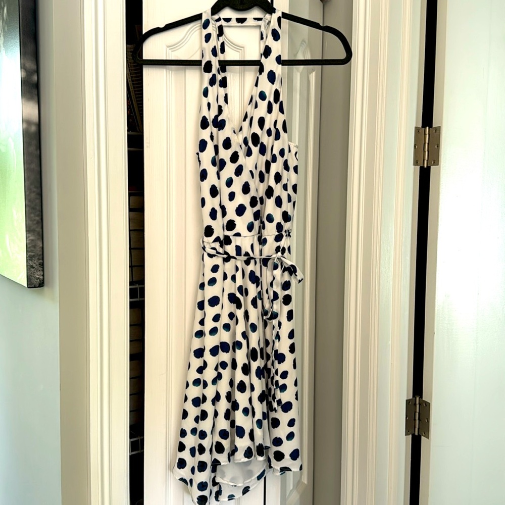 Aqua flowy, summer dress